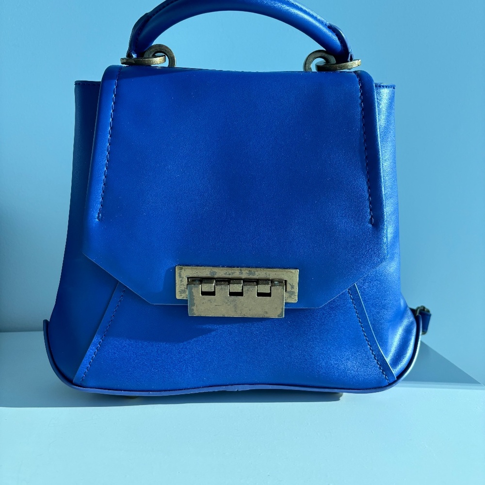 zac posen genuine leather backpack